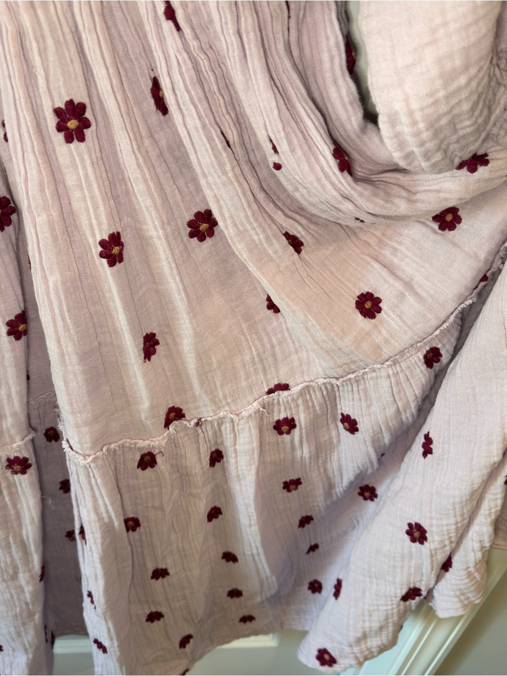 Free People Dahlia Embroidered Maxi Dress in Frost Lavender - Picture 4 of 11